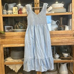 Ruched midi dress medium